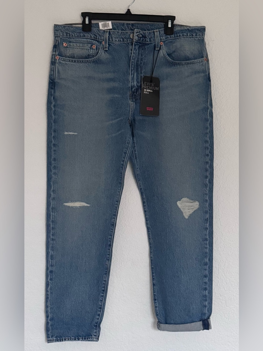 Levi's Premium Hi-Ball
Distressed Jeans Size W36”